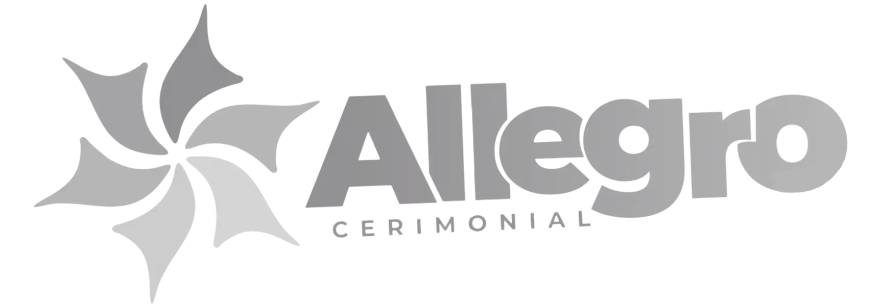 Logomarca prata do Cerimonial Allegro