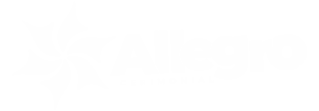Logomarca Branca do Cerimonial Allegro